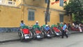 Cyclo drivers waiting for passenger